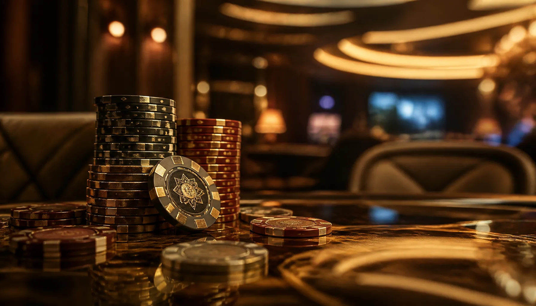 A gleaming ornate gold key resting on a rich dark velvet surface with warm cinematic lighting evoking high-roller luxury