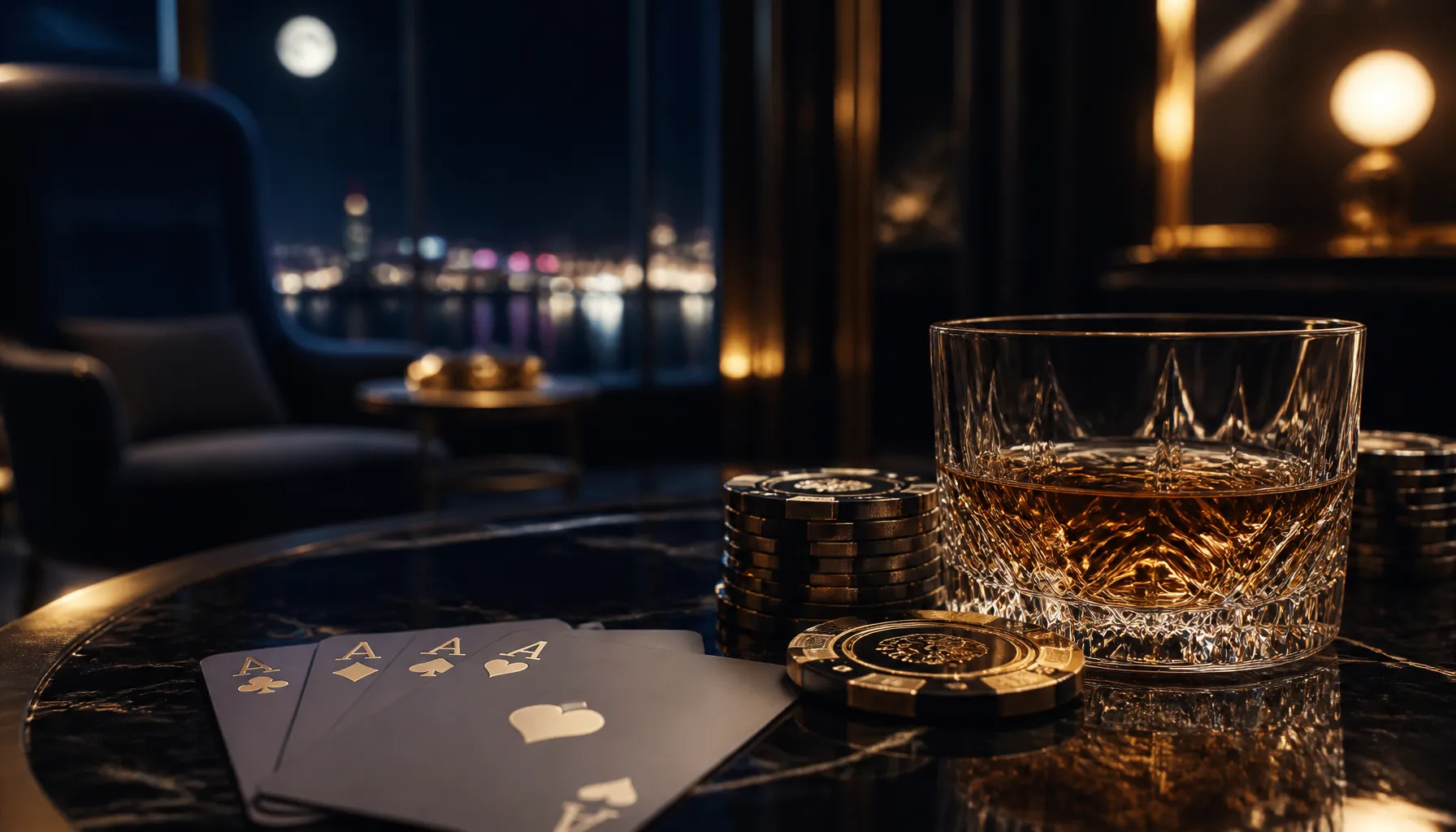 A gleaming ornate gold key resting on a rich dark velvet surface with warm cinematic lighting evoking high-roller luxury