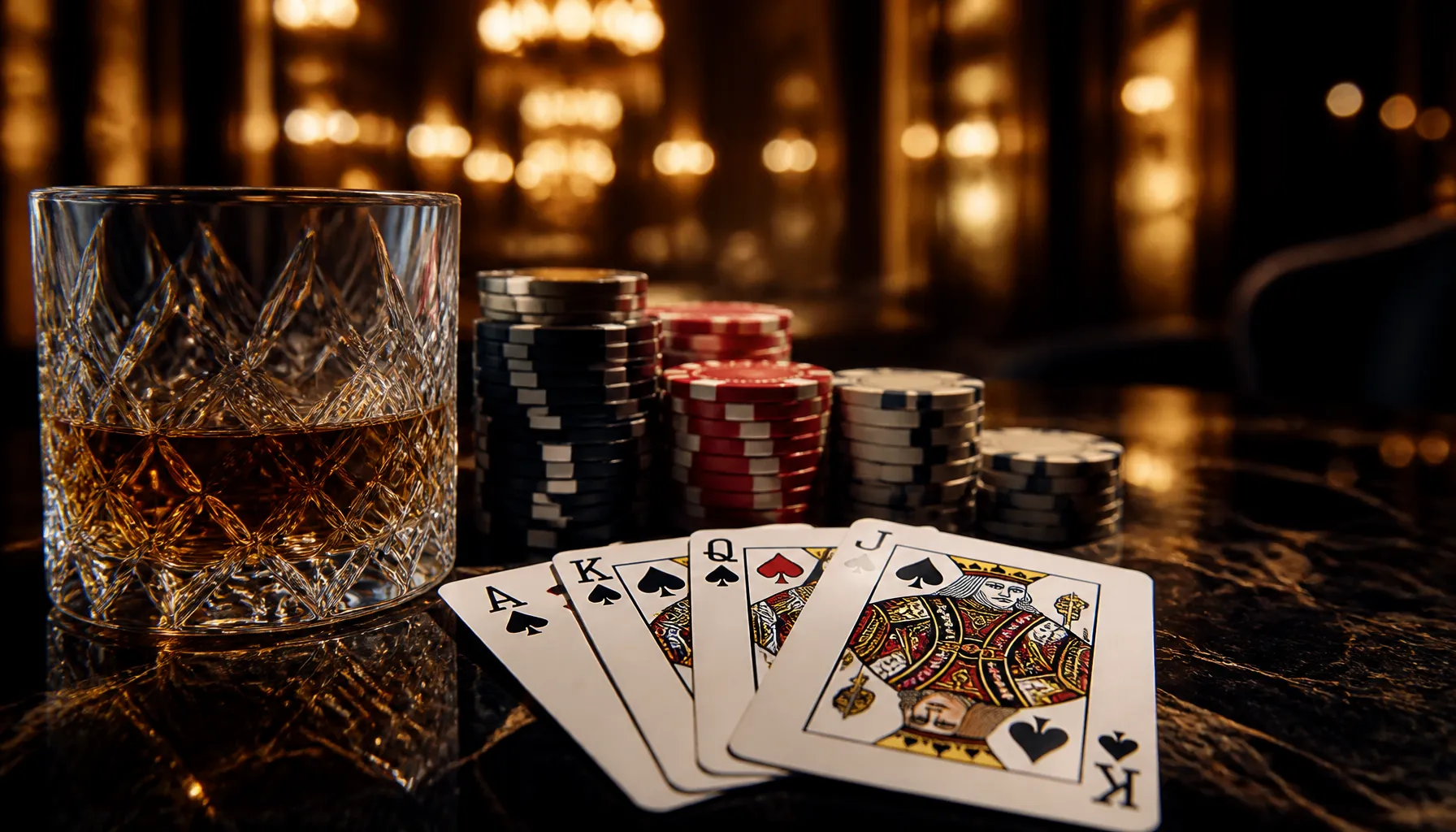 A gleaming ornate gold key resting on a rich dark velvet surface with warm cinematic lighting evoking high-roller luxury